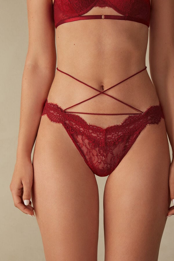 Intimssimi Loosen Heartstrings ‘80s Style Brazilian Red | GUSEC68845