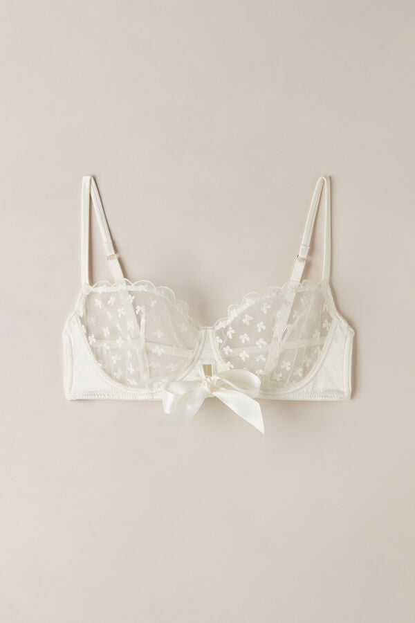 Intimssimi Love Cadeau Balconette Bra White | QUSUV35708