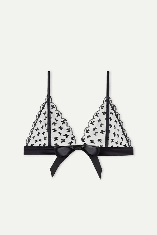 Intimssimi Love Cadeau Triangle Bra Black | BUSSO35416