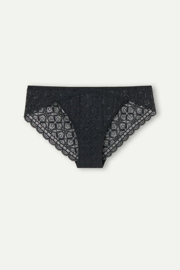 Intimssimi Low Rise Lace Panties Black | USZPD92471