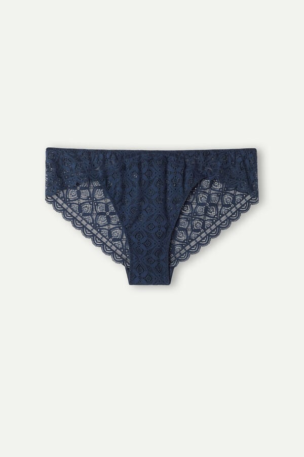 Intimssimi Low Rise Lace Panties Blue | USIIZ34713