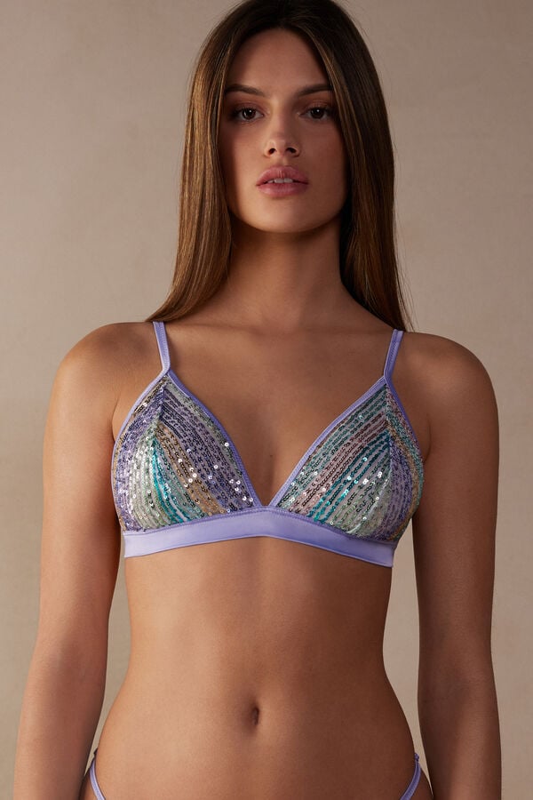 Intimssimi Miami Nights Triangle Bra Blue | BUSSO96983