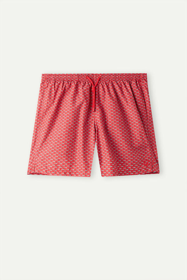 Intimssimi Micro Shark Print Swim Trunks Print | YUSVQ62149