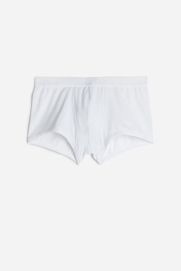 Intimssimi Microfiber Logo Boxer Shorts White | USCVG16578