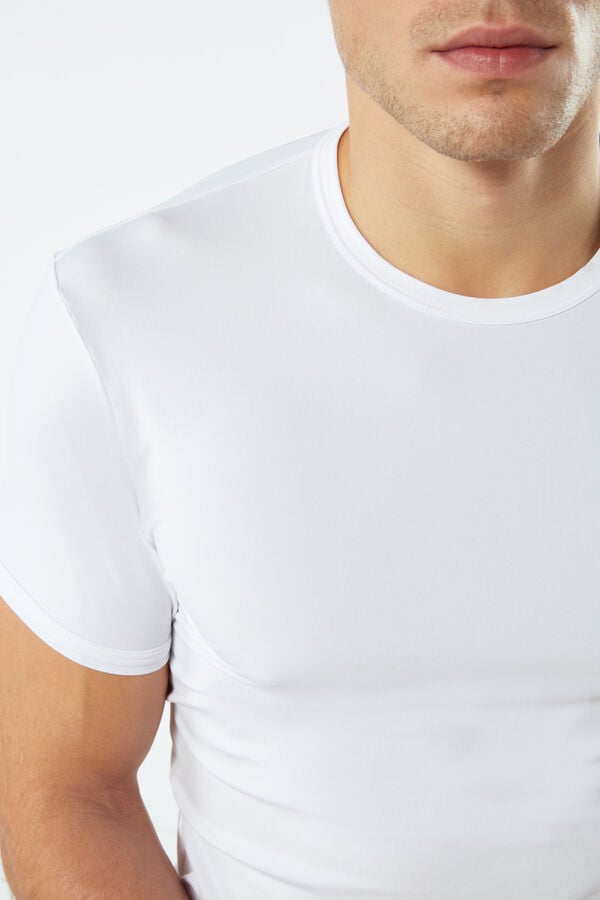 Intimssimi Microfiber T-shirt White | USCVG71572