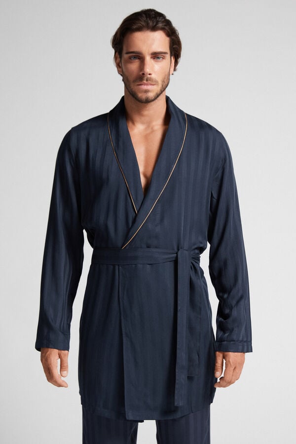 Intimssimi Modal Robe Blue | XUSGW48346