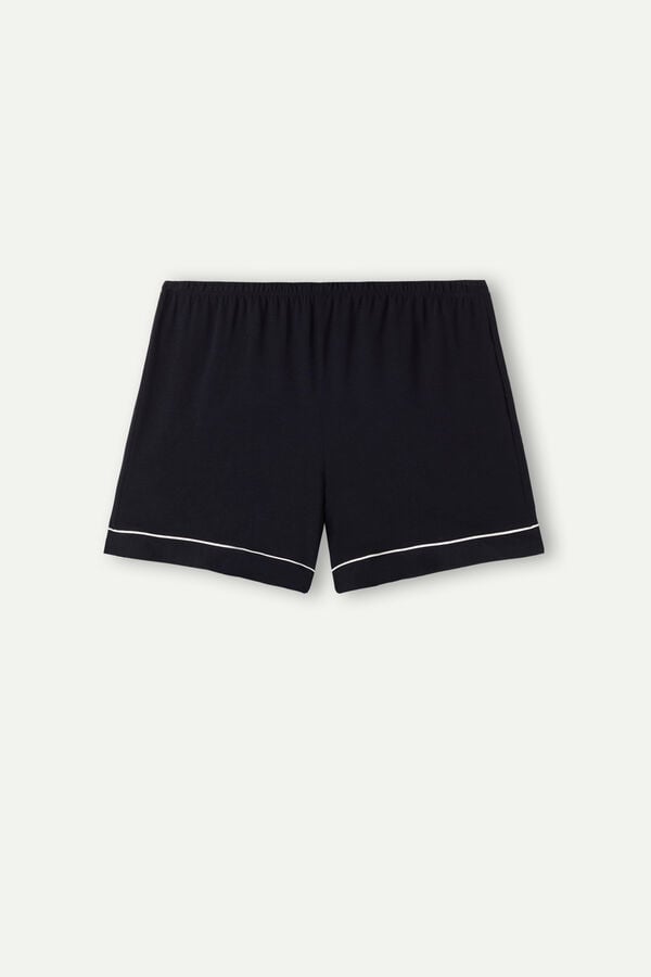 Intimssimi Modal Shorts with Contrast Trim Black | QUSWA52022