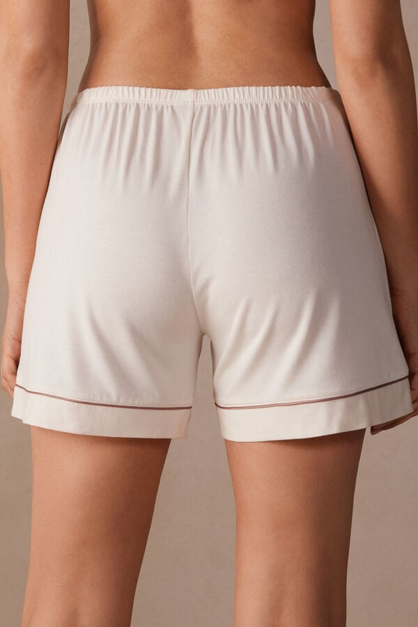 Intimssimi Modal Shorts with Contrast Trim Natural | SUSVO52000