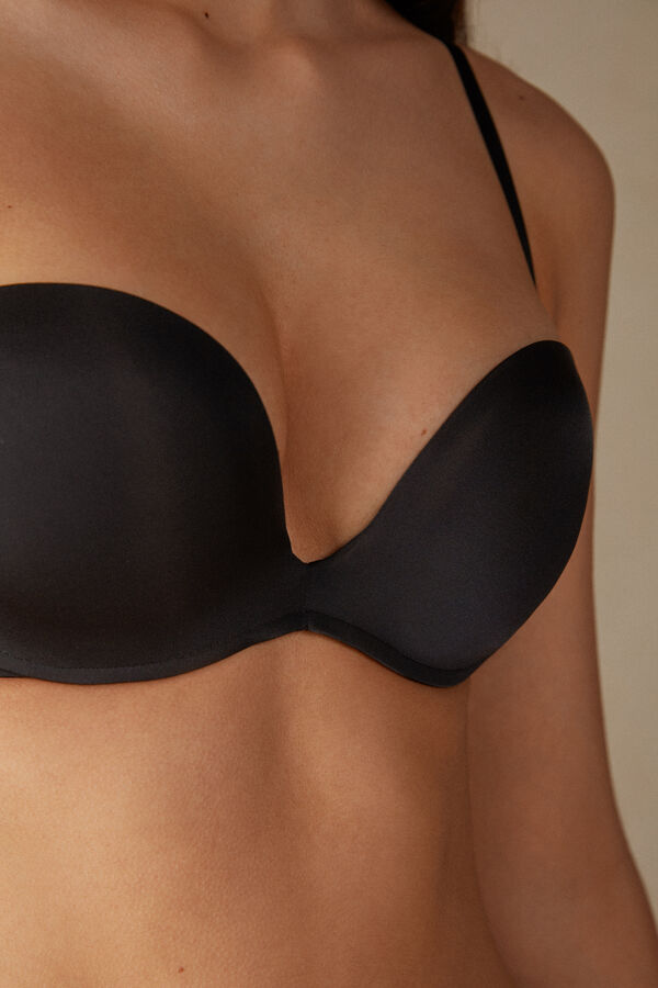 Intimssimi Monica Bandeau Bra in Ultralight Microfiber Black | GUSEC45267