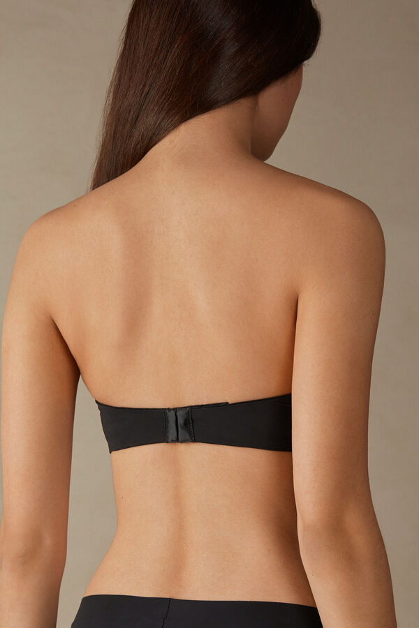 Intimssimi Monica Bandeau Bra in Ultralight Microfiber Black | GUSEC45267