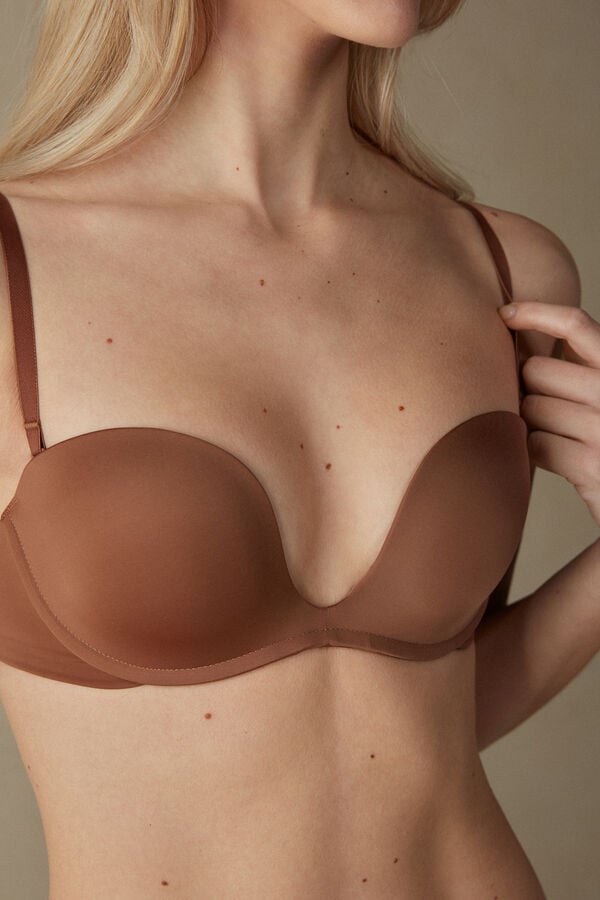 Intimssimi Monica Bandeau Bra in Ultralight Microfiber Natural | QUSUV78037