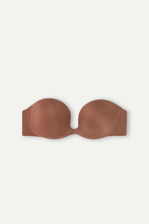 Intimssimi Monica Bandeau Bra in Ultralight Microfiber Natural | QUSUV78037