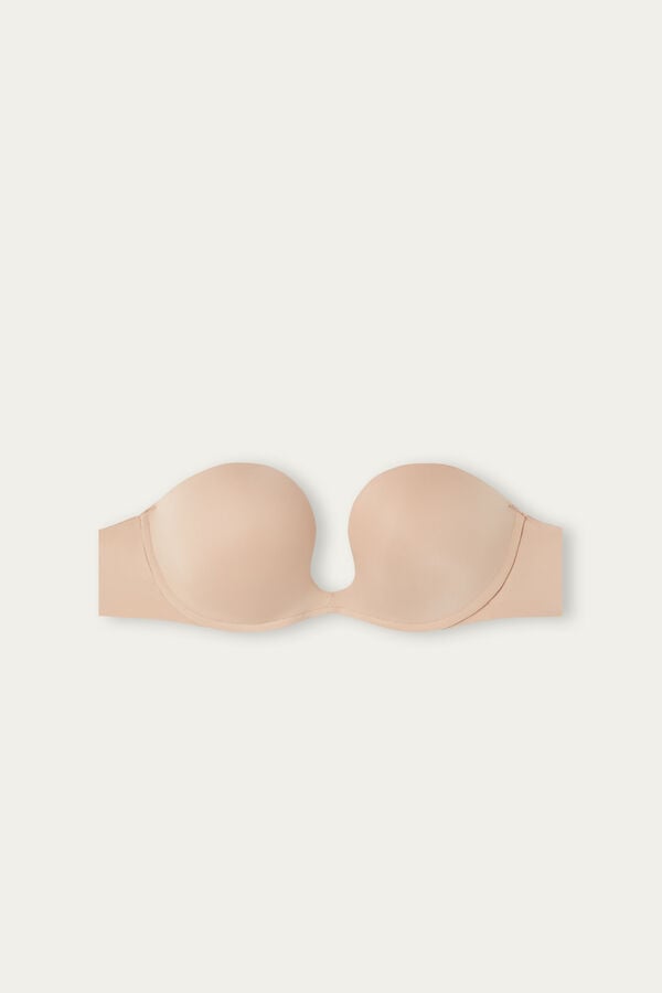 Intimssimi Monica Bandeau Bra in Ultralight Microfiber Natural | USDFL29134