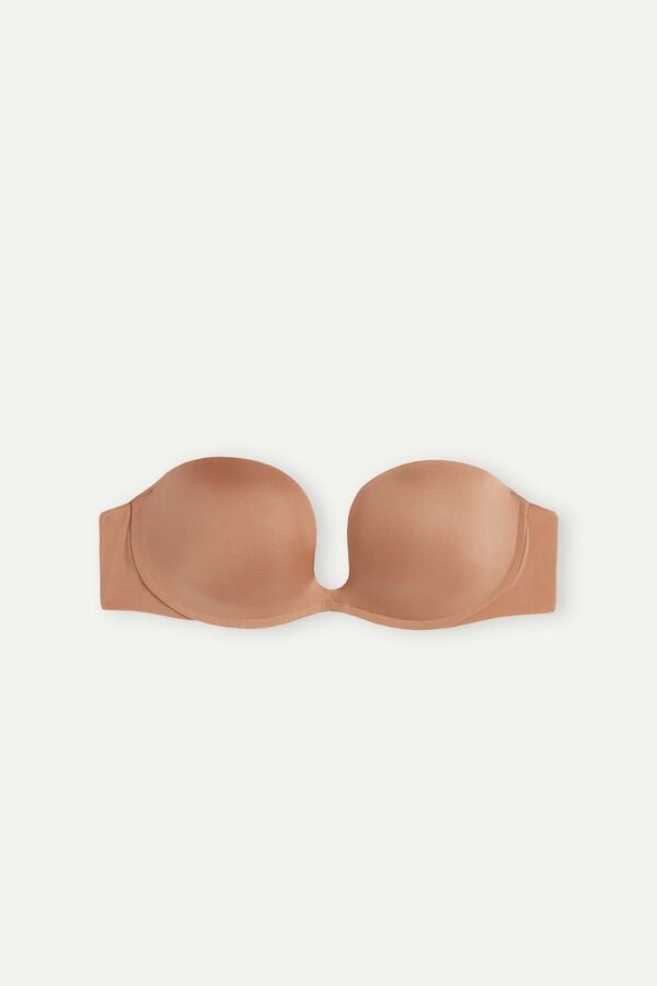 Intimssimi Monica Bandeau Bra in Ultralight Microfiber Natural | USJVR90887