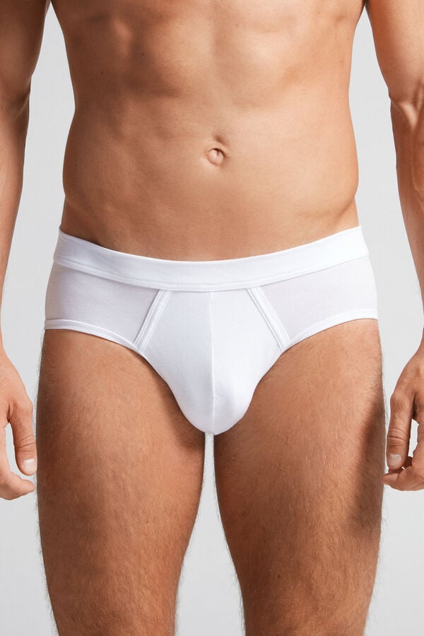 Intimssimi Natural Fresh Supima® Cotton Briefs White | BUSSD89756