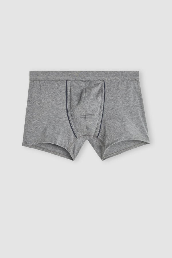 Intimssimi Natural Fresh Supima® Cotton Boxers Dark Grey | DUSVO94902