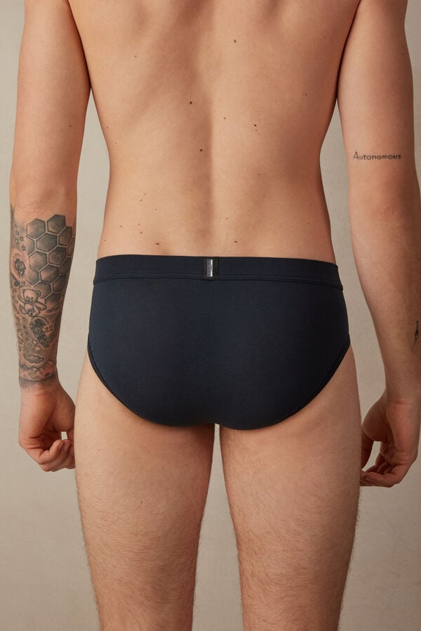 Intimssimi Natural Fresh Supima® Cotton Briefs Blue | FUSHY52942