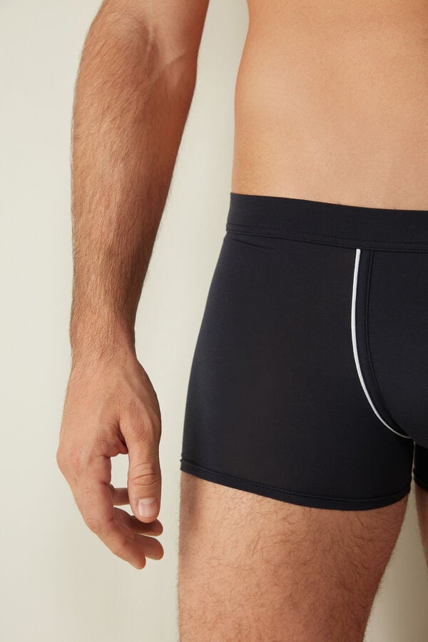 Intimssimi Natural Fresh Supima® Cotton Boxers Blue | QUSUV77979