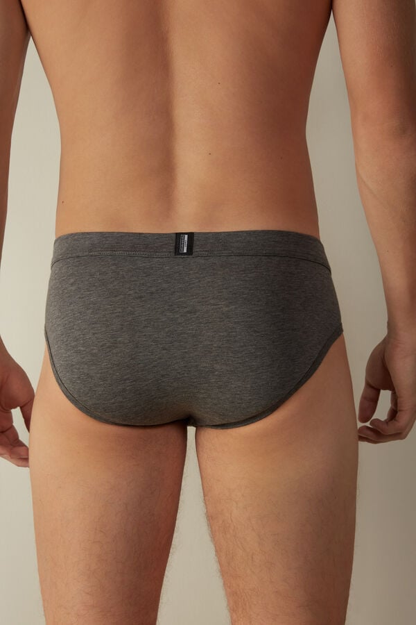 Intimssimi Natural Fresh Supima® Cotton Briefs Dark Grey | QUSWA44090