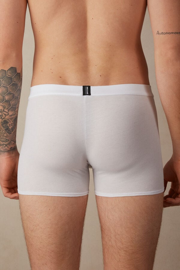 Intimssimi Natural Fresh Supima® Cotton Boxers White | TUSPQ89003