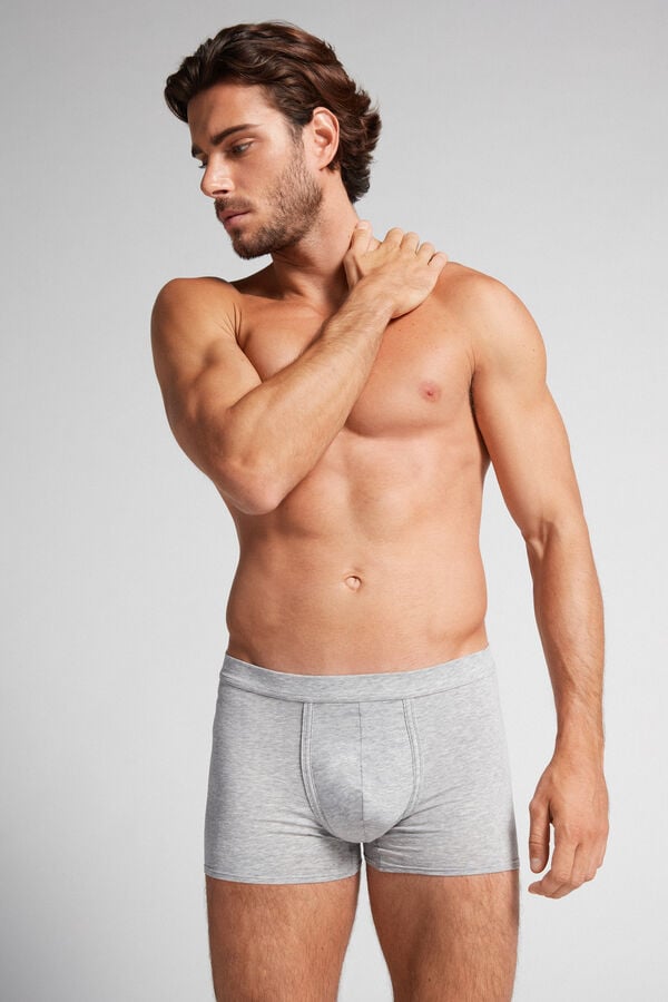 Intimssimi Natural Fresh Supima® Cotton Boxers Grey | USCIF48502