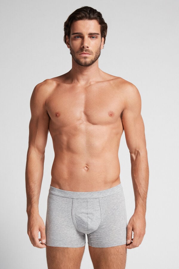 Intimssimi Natural Fresh Supima® Cotton Boxers Grey | USCIF48502