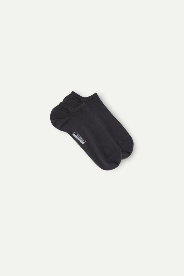 Intimssimi No-show Socks in Supima® Cotton Grey | USCVG99364