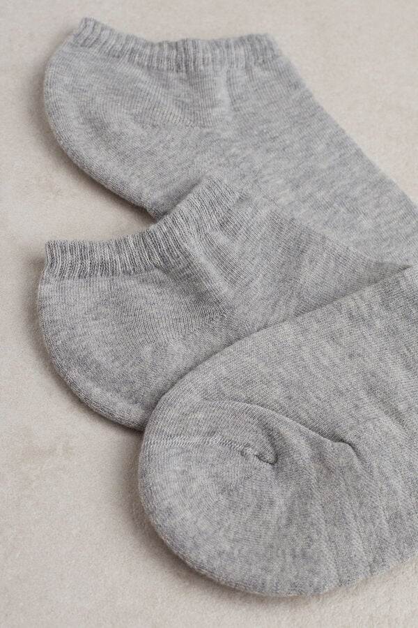 Intimssimi No-show Socks in Terrycloth Grey | AUSWC41015