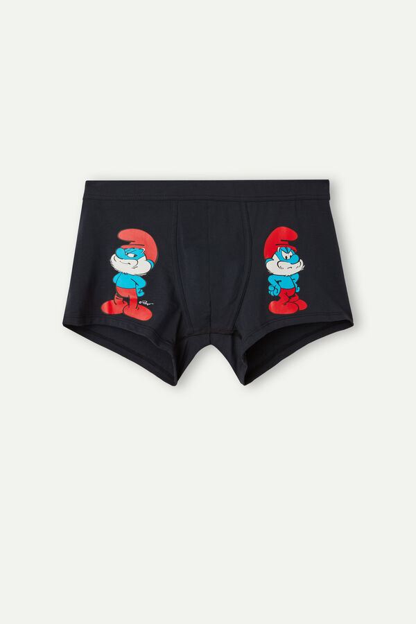 Intimssimi Papa Smurf Boxers in Stretch Supima® Cotton Blue | MUSHR28549