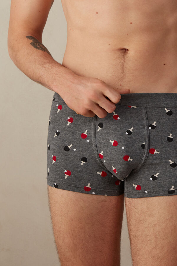 Intimssimi Ping Pong Boxers in Stretch Supima® Cotton Grey | MUSFT75729