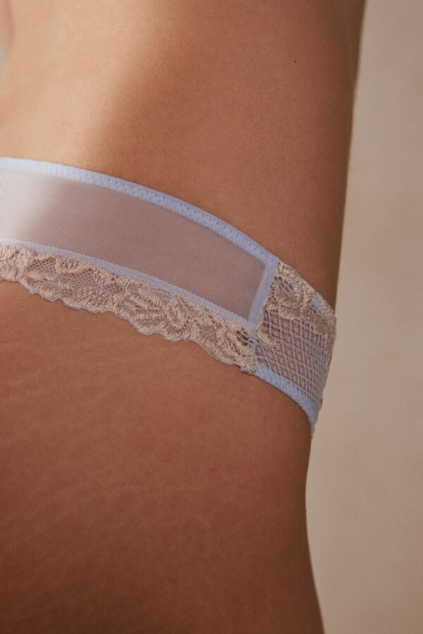 Intimssimi Pretty Flowers Brazilian Light Blue | GUSEC79398