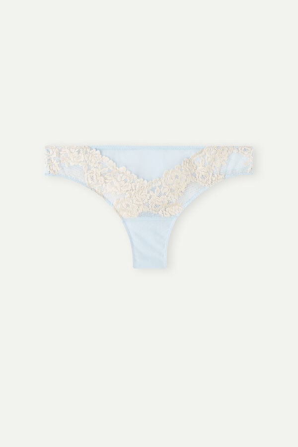 Intimssimi Pretty Flowers Brazilian Light Blue | GUSEC79398