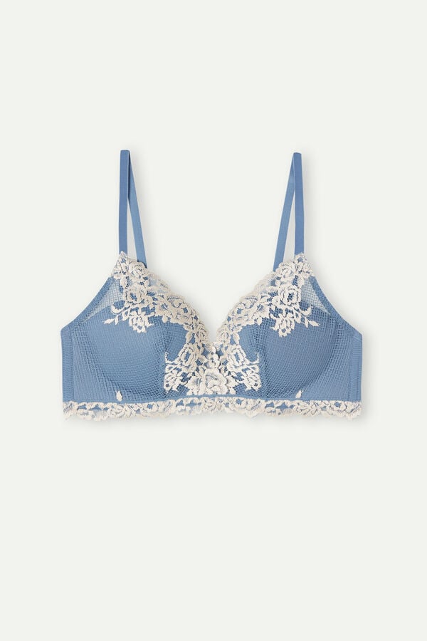 Intimssimi Pretty Flowers Fabiola Push-up Bra White | EUSVG38536