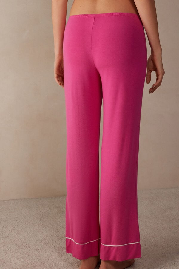 Intimssimi Pretty Flowers Full Length Modal Pants Pink | LUSSX74604