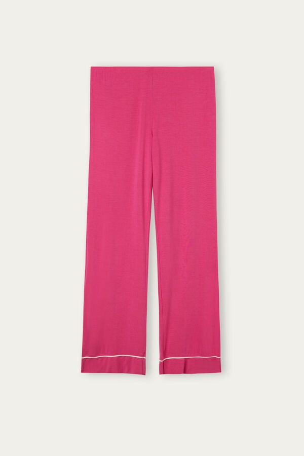 Intimssimi Pretty Flowers Full Length Modal Pants Pink | LUSSX74604