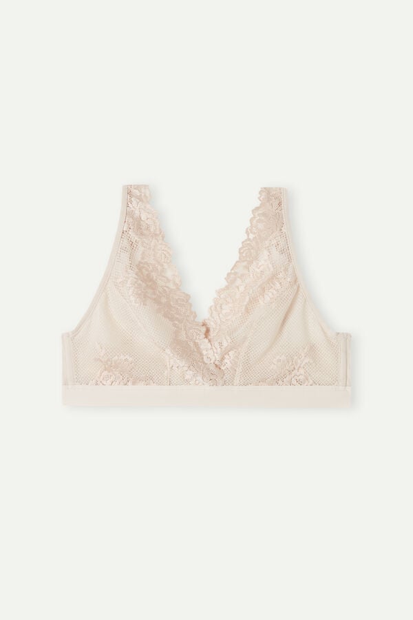 Intimssimi Pretty Flowers Lara Triangle Bra Natural | SUSNY13495