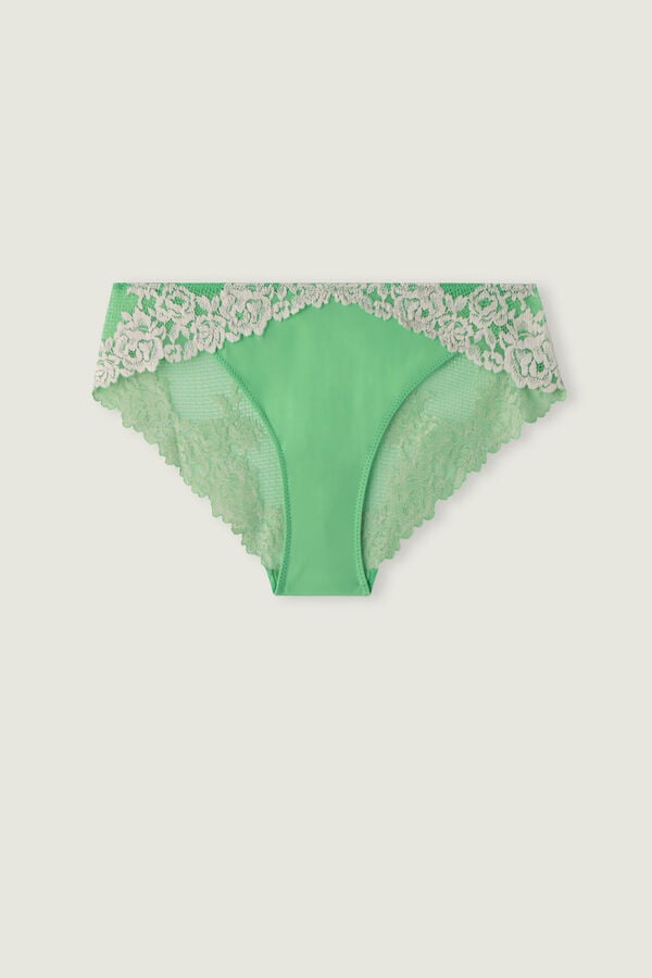 Intimssimi Pretty Flowers Panties Green | USNEJ65964