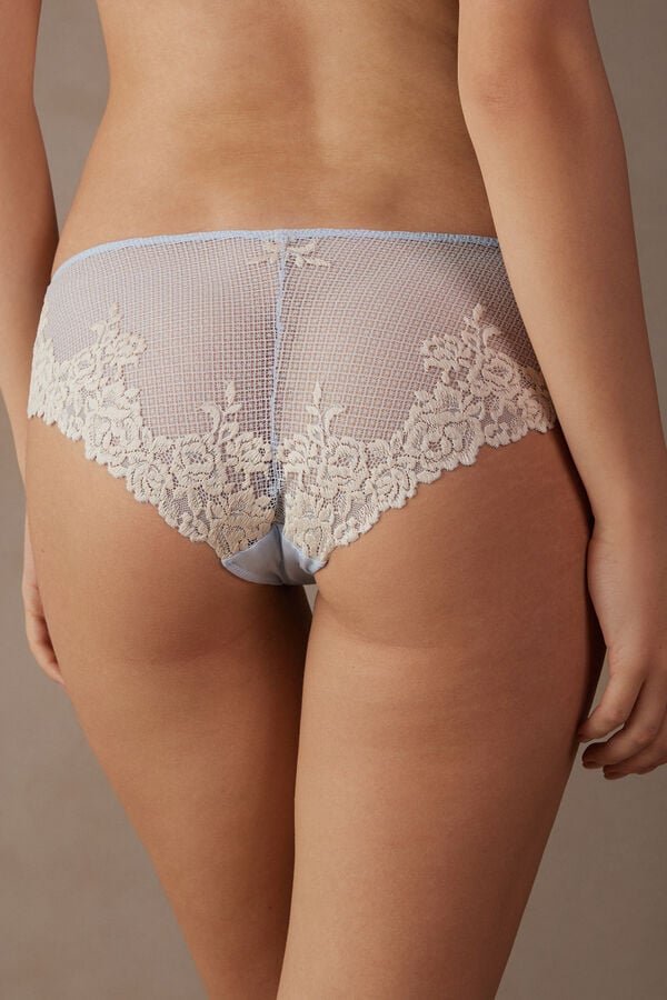 Intimssimi Pretty Flowers Panties Light Blue | USZPD33928