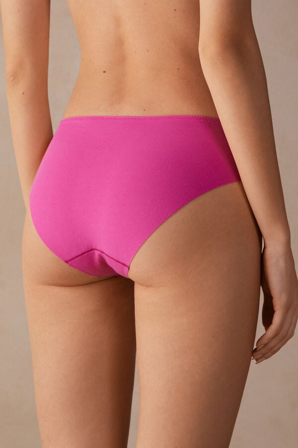 Intimssimi Pretty Flowers Seamless Cotton Panties Pink | USZDE39393