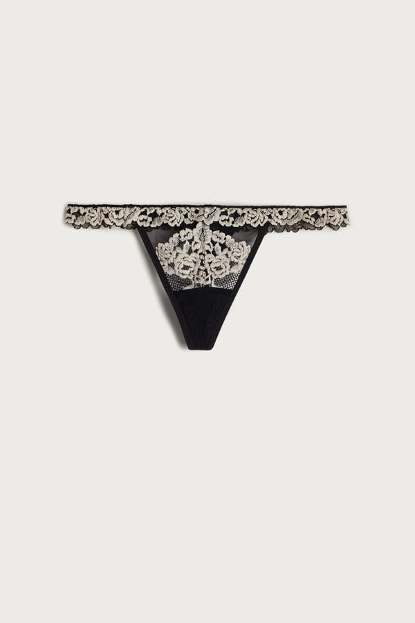 Intimssimi Pretty Flowers String Thong Multicolor | USDFL62559