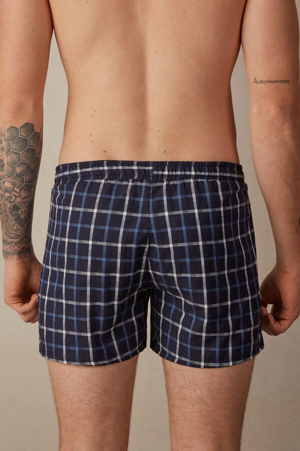 Intimssimi Print Detailed Boxers Blue | USCVG83301