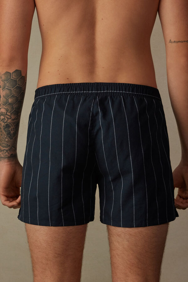 Intimssimi Print Detailed Boxers Blue | USNZX13251