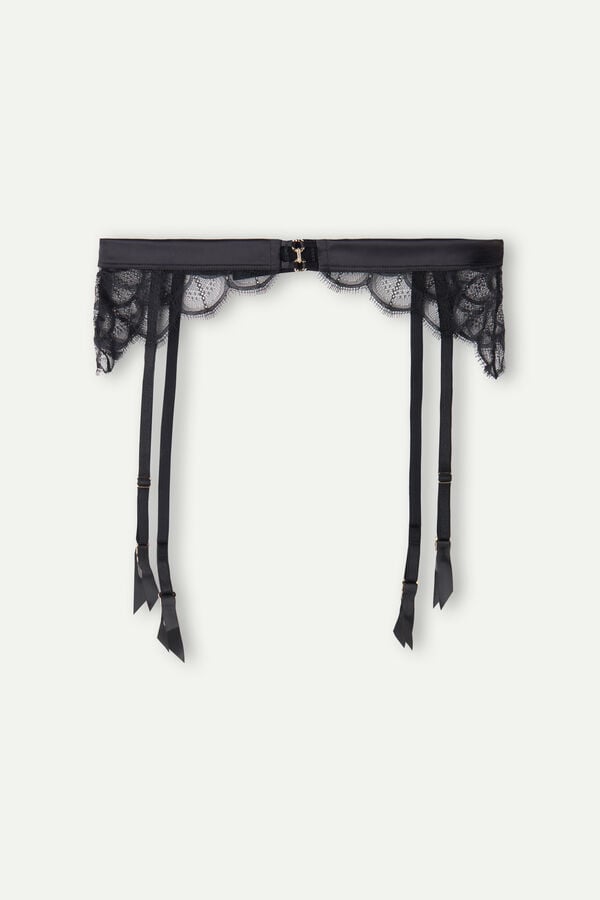 Intimssimi Pure Charme Garter Belt Black | TUSPQ11742