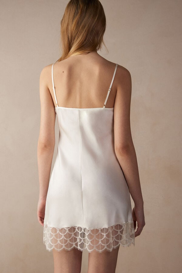 Intimssimi Pure Charme Silk Slip White | AUSDF72103