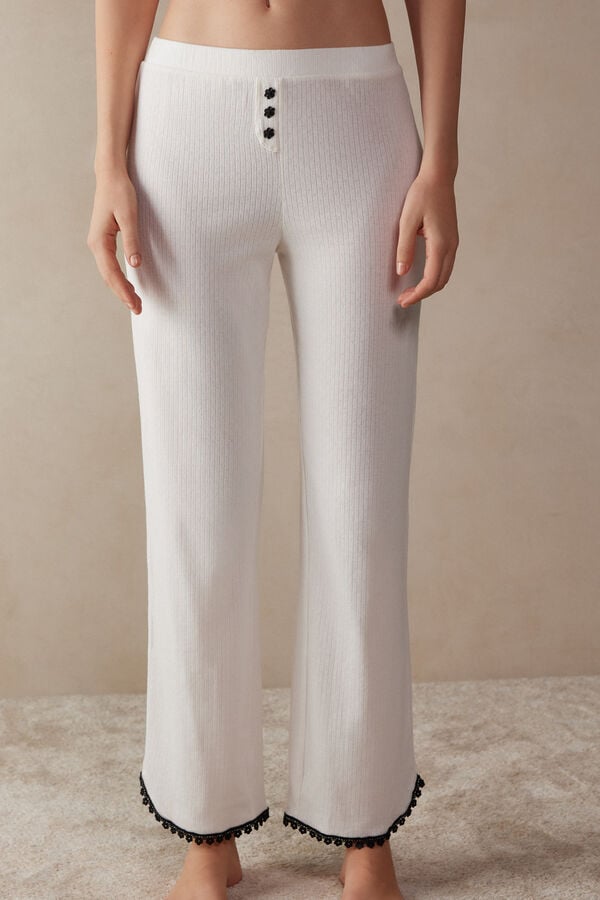 Intimssimi Pure Joy Full Length Cotton Pants White | PUSQX91226