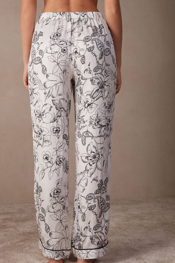 Intimssimi Pure Joy Full Length Satin Pants Print | USCVG91654