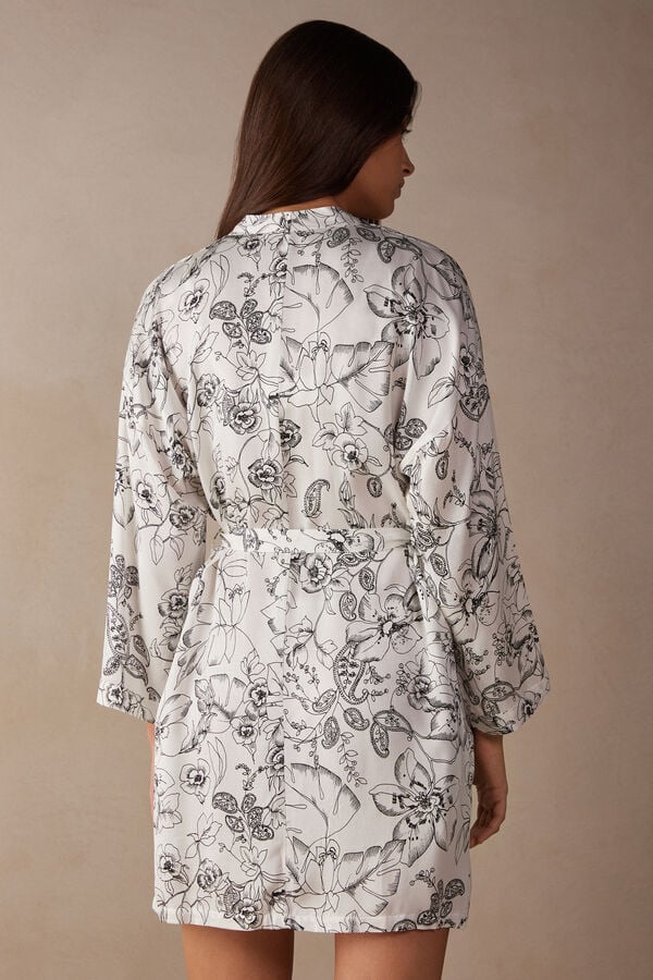 Intimssimi Pure Joy Satin Kimono Print | EUSHC29861