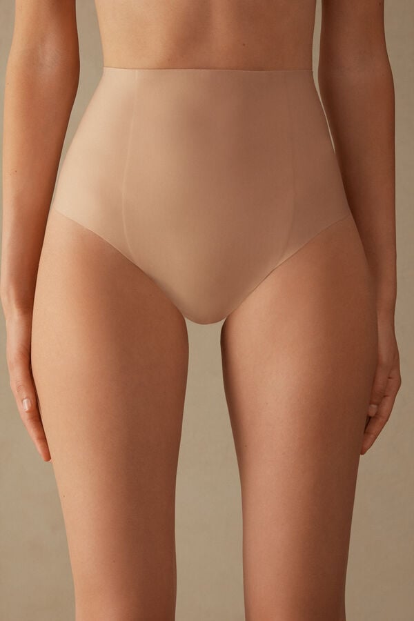 Intimssimi Raw-Cut Microfiber French Knickers Natural | ZUSNQ50648