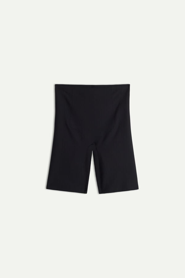 Intimssimi Raw-Cut Microfiber Shorts Black | USNZX47540