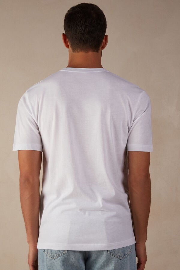 Intimssimi Regular Fit T-Shirt in Extrafine Supima® Cotton White | EUSVG69007